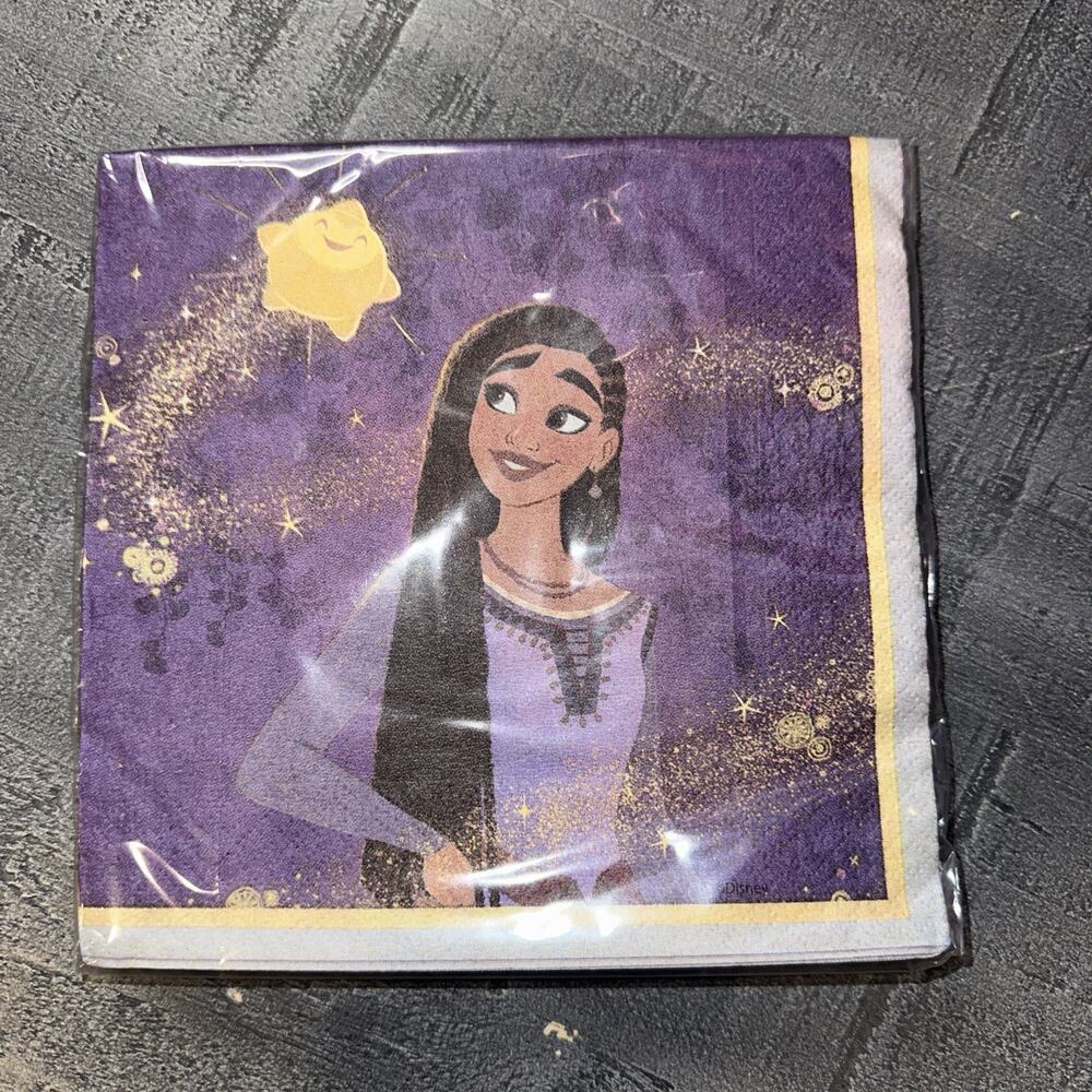 Wish Disney Movie Asha Kids Birthday Party Paper Luncheon Napkins